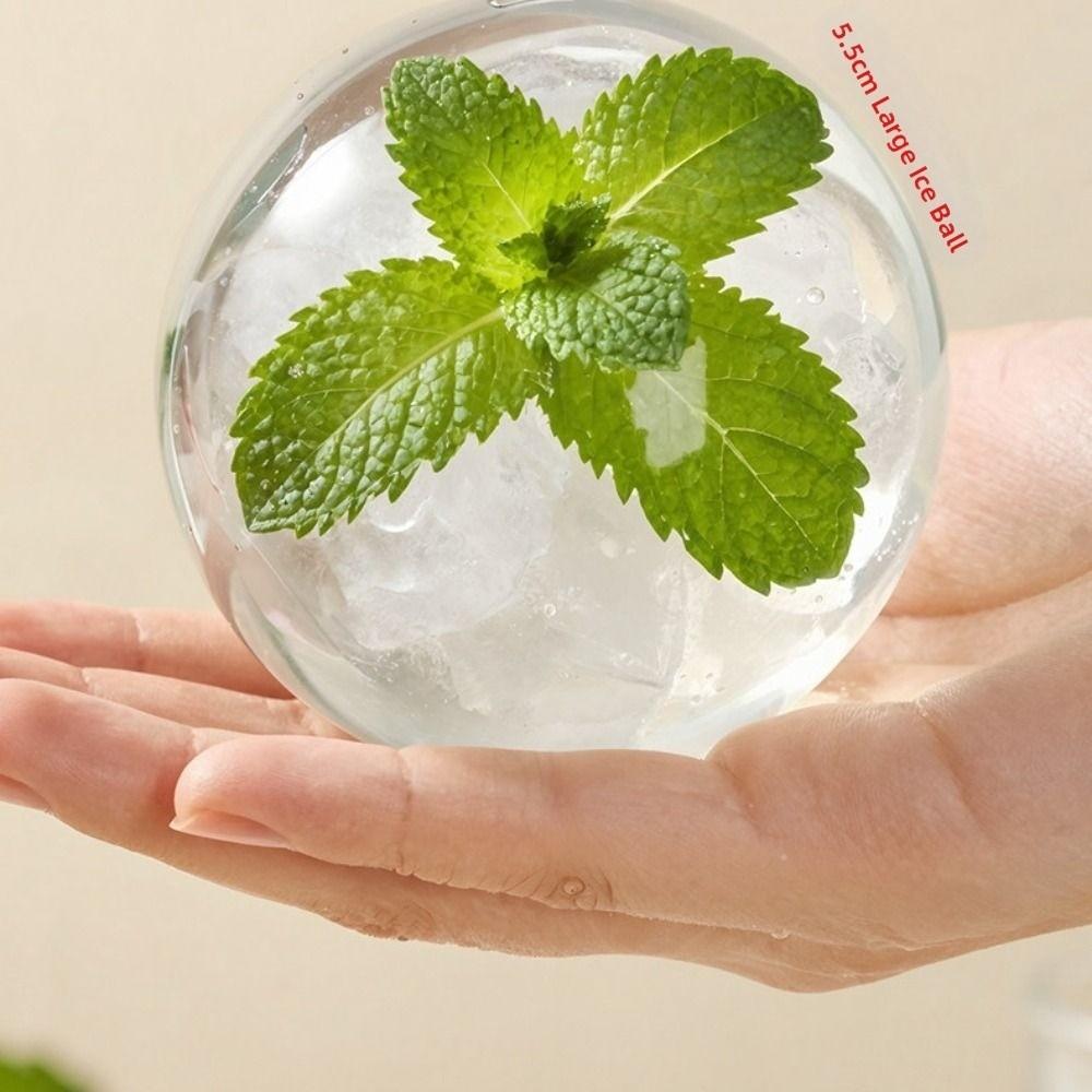 2 in 1 Foldable Ice Ball Cup Ice Cream Design Leak-Proof Ice Cube Water Bottle Easy To Demold Multi-functional