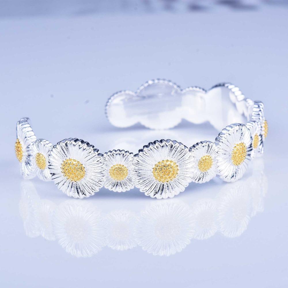 Italian Handmade Vintage Lace Bracelet 925 Silver Plated Baroque Style Jewelry for Women