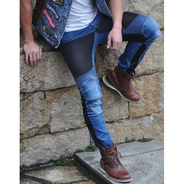 PK-719 Мужские мотоциклетные джинсы для гонок по мотокроссу с 4 защитными накладками