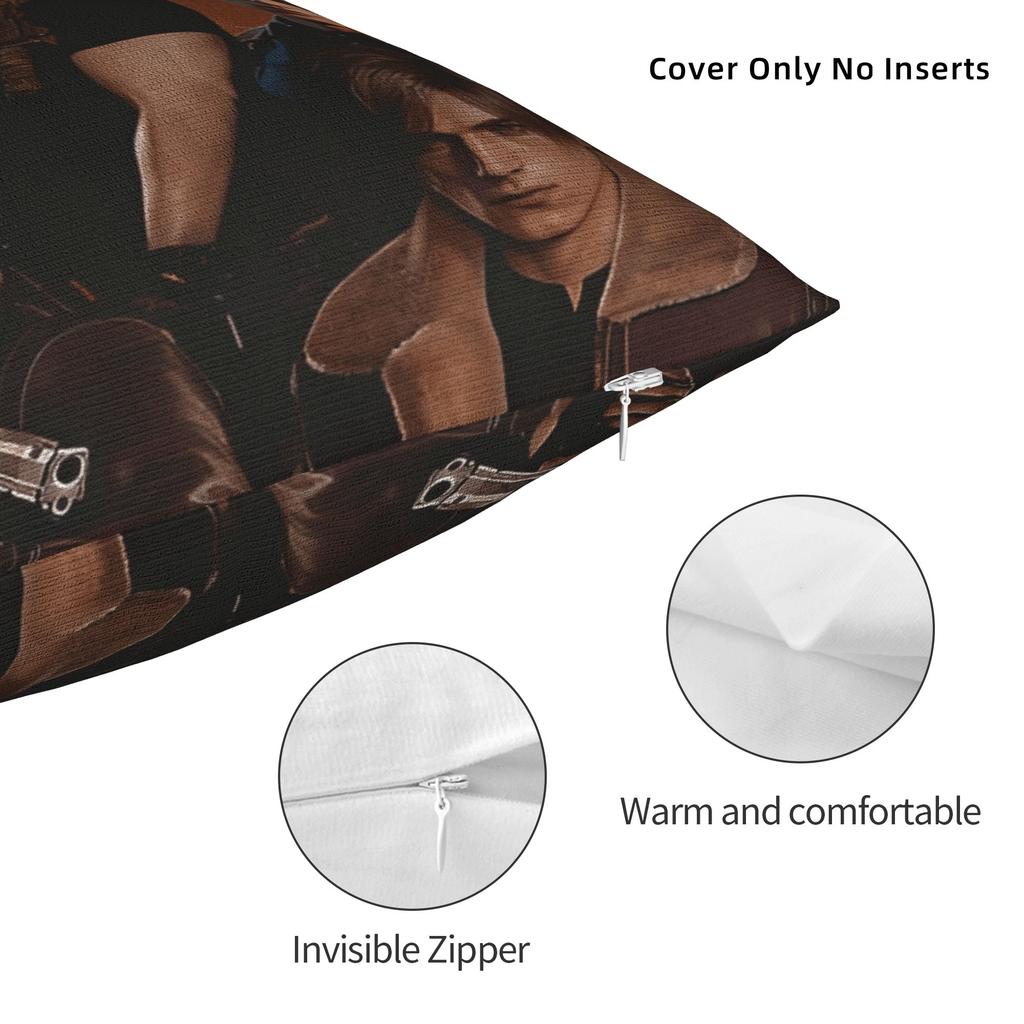 Pillow Case L-Leon Scott Kennedy Design Pillow Cover For Living Room Bed Chair Novelty Pillowcases