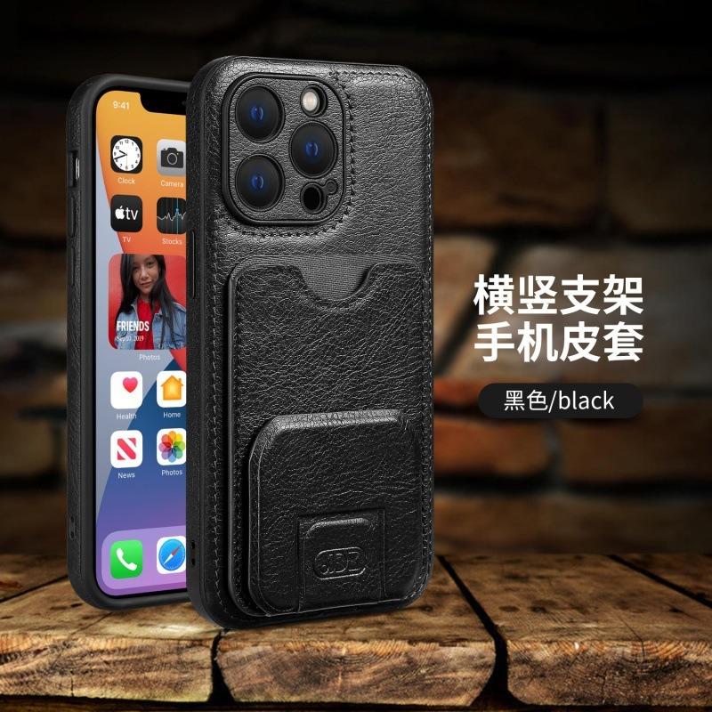Ретро кожаный чехол-кошелек с подставкой для серии iPhone