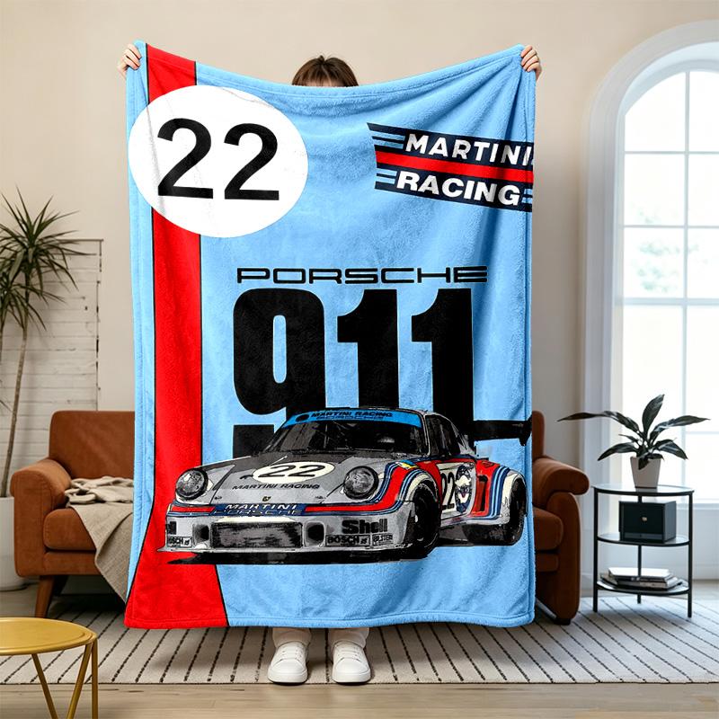 Martini Racing Team Soft and comfortable flannel Suitable for sofas living rooms outdoor camping travel and also makes a great anniversary gif