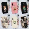 Phone Case For Huawei Nova 6 7 8 9 10 11 Pro SE P30 P40 Lite Cute Bear Soft Liquid Silicone Matte Cover Shockproof Camera Protection For Huawei Bumper