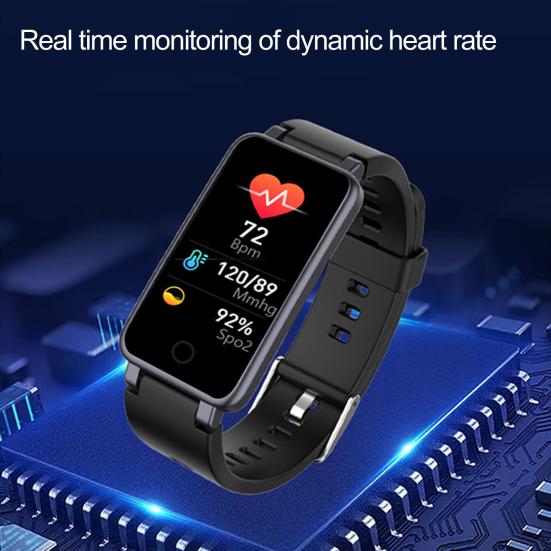 C2plus Смарт-часы IP67 Водонепроницаемый мониторинг сердечного ритма 0,96 дюйма Шагомер Спортивный фитнес-браслет для улицы