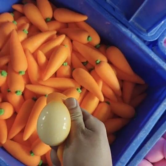 Трансграничная поставка Игрушка-пищалка Морковка Стресс-гаджет из ТПР для снятия напряжения Мягкая веселая игрушка