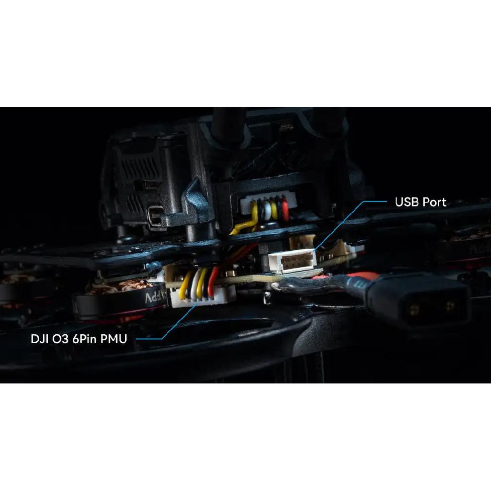 F4 2-3S 20A AIO FC BETAFPV V1, Integrated HD VTX with O3 6-Pin PMU for HD Whoop Drones, Dual BEC USB Port