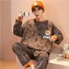 Men's Pajamas Set Spring Long Sleeves Nightwear Male Homewear Young Boy Pijamas Casual Loungewear