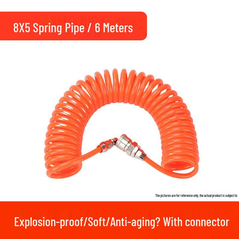 PU Spring Pneumatic Air Hose with Connector