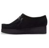 Женские слипоны Clarks Wallacraft bee leder mokassins чёрные 26173497