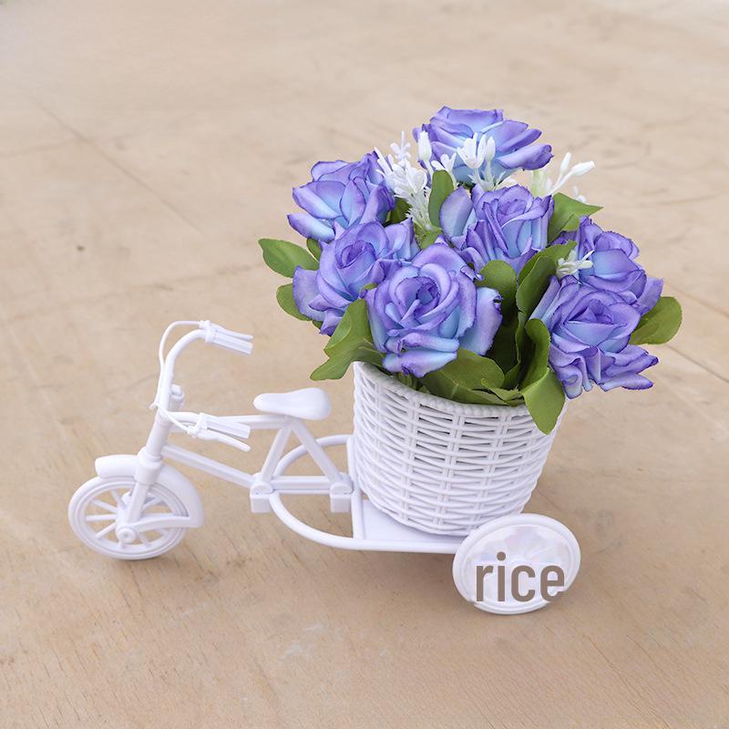 Комплект искусственных цветов для помещений: Маленькие украшения в горшках для украшения дома и автомобиля