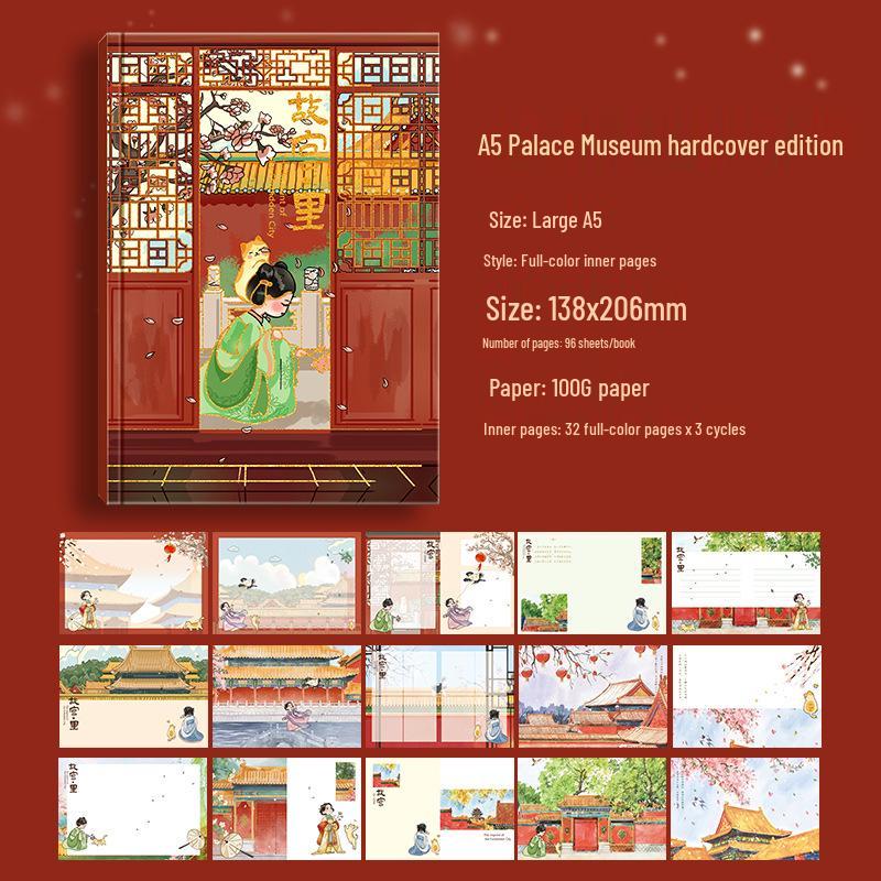 A5 Crayon Cat Diary: Hardcover Notebook with Thick Color Pages for Daily Scheduling