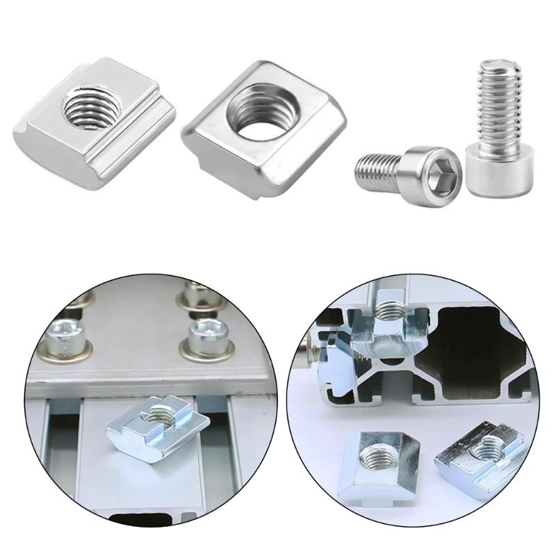Accuracy Machined 5mm Slotted Nut with Coating Furniture Assembly Hardware for Furniture Machinery & DIY Projects