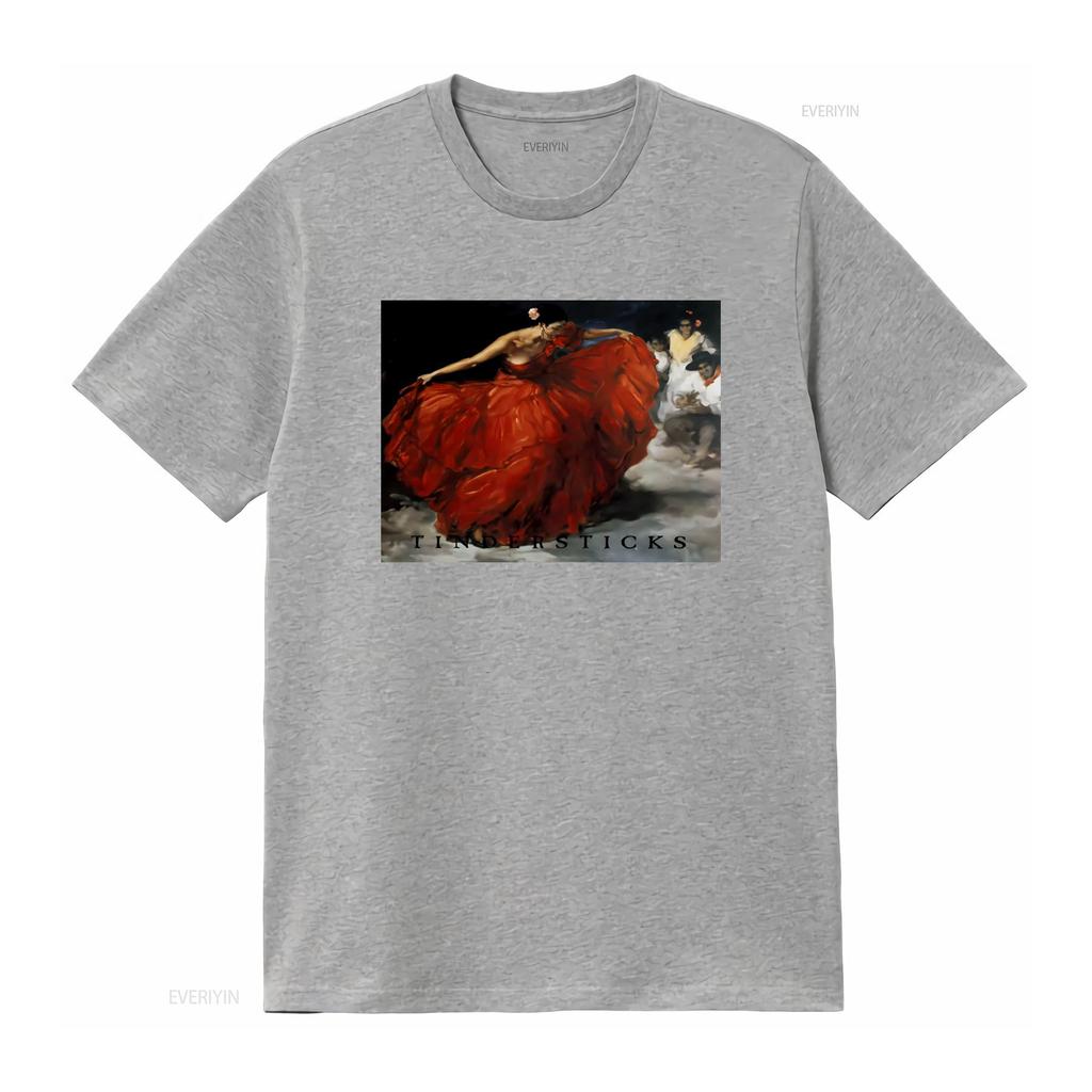 Футболка TINDERSTICKS Арт-принт Фламенко Доступна в размерах S M L XL винтажная Стиранная Унисекс Универсальная мода