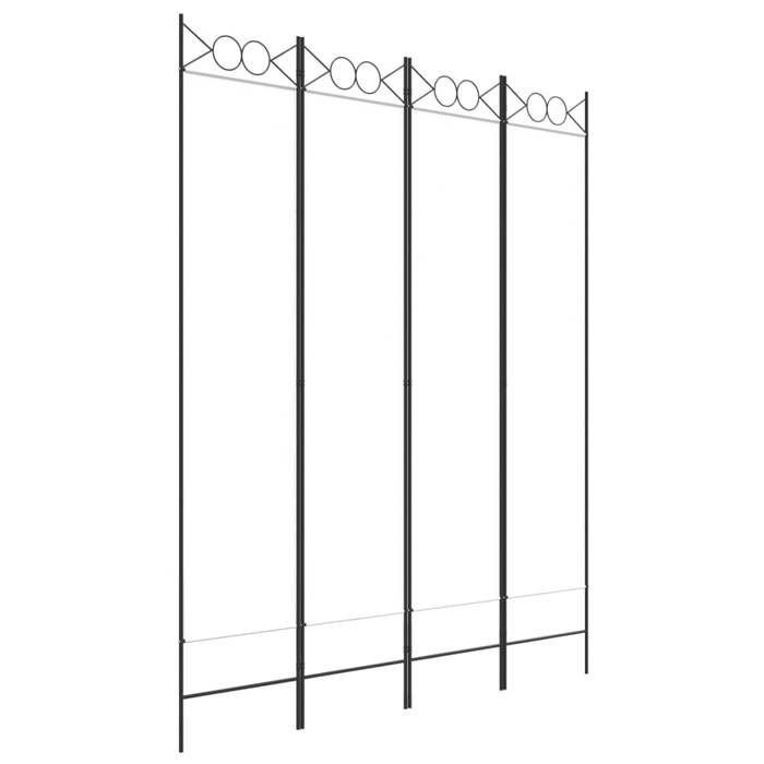VidaXL Cloison de Séparation 4 Panneaux Séparateur de Pièce Pliable Diviseur Écran d'Intimité Paravent Décoration Salon 350150