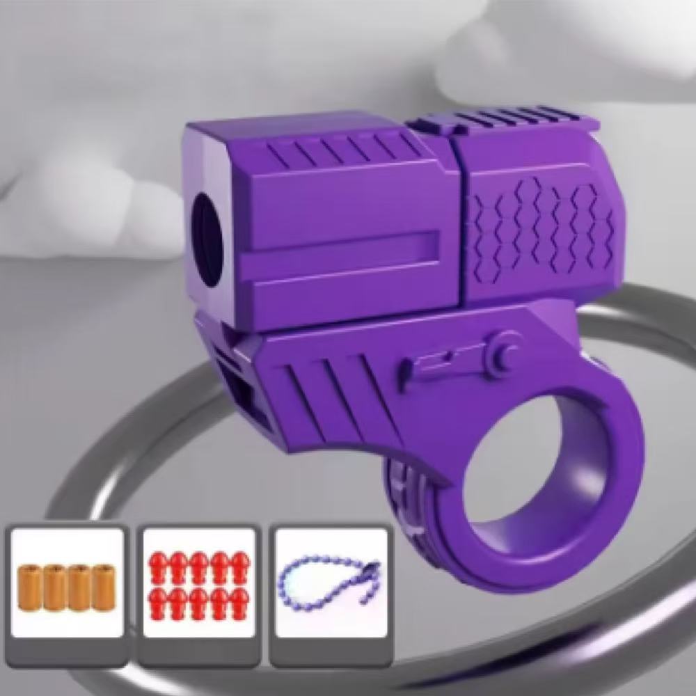 Новый Мини-пистолет с выбросом гильз, может запускать, декомпрессионный, EDC, кольцо для пальца, пистолет, спиннер-непоседа, трещотка, игрушка для снятия стресса и тревоги, пистолеты