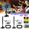 4K/1080P HD Digital TV Antenna with Signal Amplifier 480+ Miles Indoor Outdoor Antenna Magnetic Base VHF UHF Digital HD Aerial