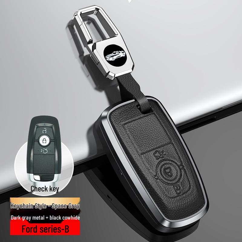 Чехол для ключа Ford 2023: Mondeo, Focus, Escape, Edge ПЛЮС Пряжка-ракушка