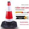 Светоотражающий резиновый дорожный конус: Треугольная 70 см, Дорожный знак 90 см, Квадратная, Бочка конической формы, Подъемное кольцо