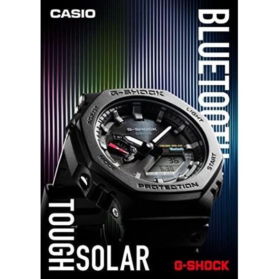 Наручные часы Casio G-Shock Bluetooth солнечные функции модель GA-B2100-1A1JF черные мужские.