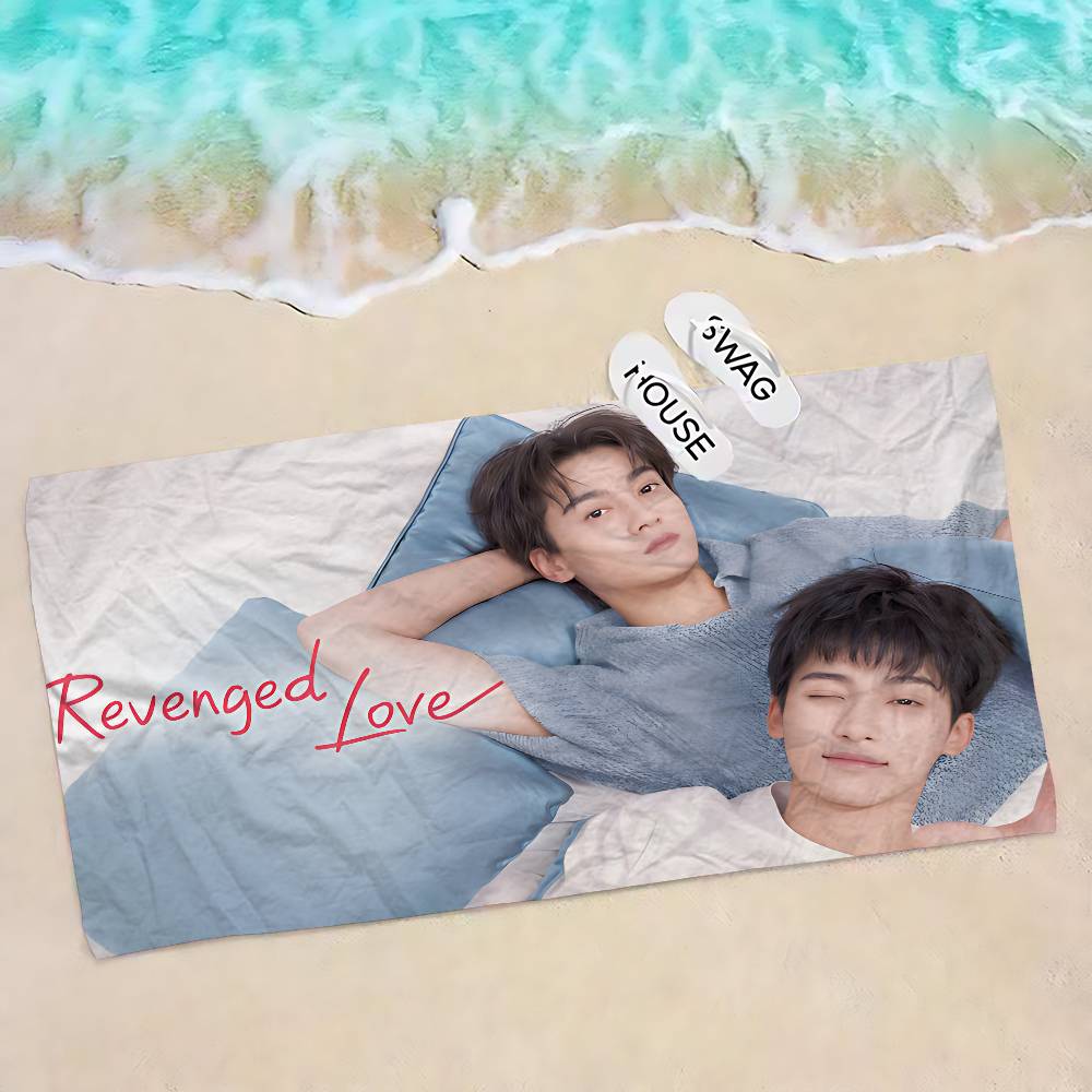 R-Revenged Love Кино Плед из микрофибры Быстросохнущие пляжные полотенца Большой размер Печать Супервпитывающее полотенце-плед для бассейна