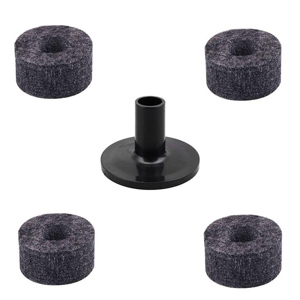 4cm Felt Washer Bass Drum Silencer Felt Strap Button Felt Pads Cymbal Hi-Hat Washer Cymbal Sleeves