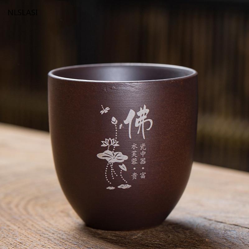 2 шт./компл., китайская керамическая чашка, чашка для чая ручной работы, чайный набор, аксессуары, мастер-чашка, портативная портативная личная чашка для путешествий