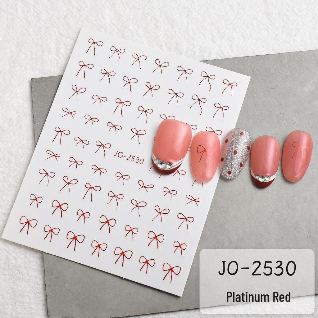 2024 Модные наклейки для ногтей с французским бантом — самодельные линейные ленточные наклейки