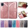 Butterfly Embossing Flip Leather Wallet Case For Samsung A12 A32 A52 A72 A02s A51 A71 A21 A21s A31 A11 A41 A01 Phone Back Cover