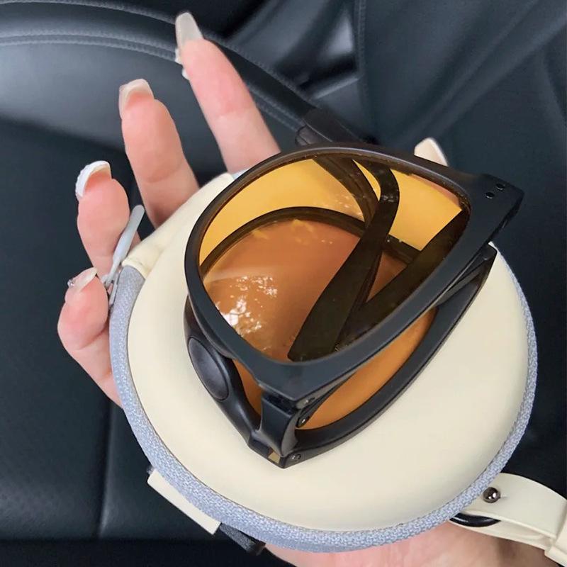 Folded Polarized Sunglasses New Women Fashion Light Sunglasses Small Frame Round Driving Retro Outdoor Glasses UV400