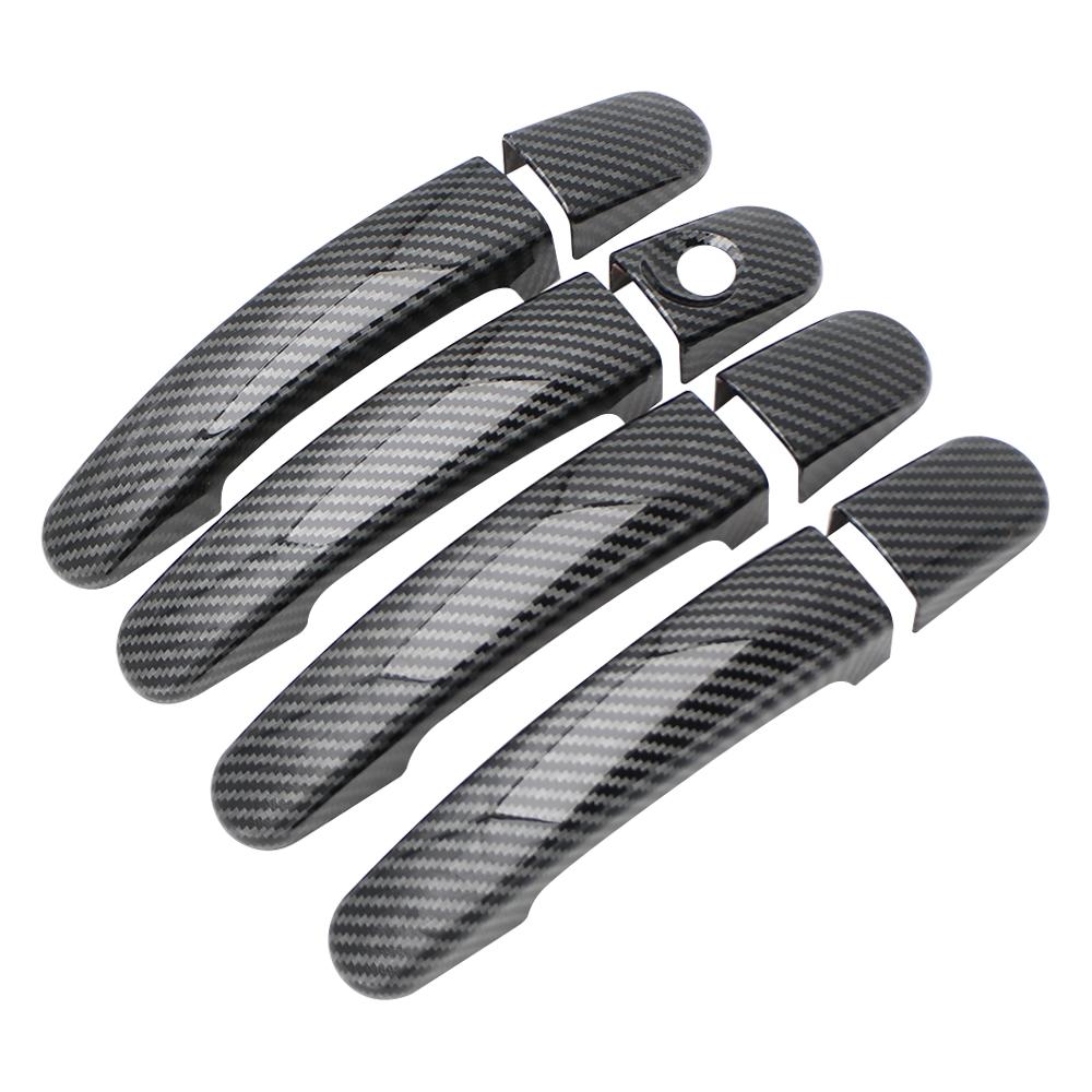Door Handle Cover for Ford Focus 2 MK2 2005 - 2011 Focus 3 MK3 2012 - 2018 Car Door Handles 4Pcs Carbon Fiber Sticker Trim