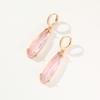 Simple Water Drops Artificial Crystal Dangle Earrings for Women Zirconia Earring Jewelry Wedding Party Accessories