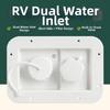 Inlet Built-in One-Way Check Valve Inlet For RV Dual Water-Inlet Gravity Fill Port With Pressure Relief Valve For Camper Parts