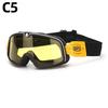 Color-changing Goggles Motorcycle Retro Helmet Windproof Sand Goggles Motorcycle Riding Equipment Glasses Outdoor Sports