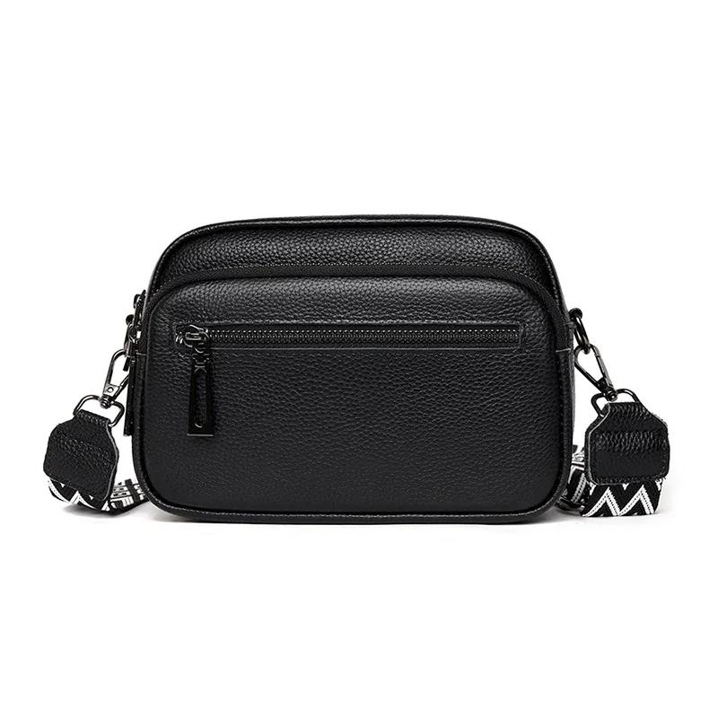 Женская сумка через плечо из натуральной кожи, большая вместительная сумка-мессенджер из кожи, роскошная мода, высокое качество