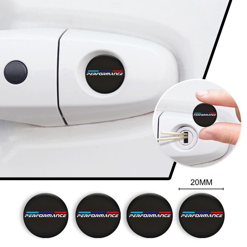 BBIJ5 Autocollants Pour Trou De Serrure De Voiture Protection De Serrure De Porte Sticker For BMW E39 E46 E90 E60 E87 E53 F10 F20 F30