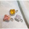 CC Romantic Pink Pendants For Women Shine Cubic Zirconia Stone Necklace Fashion Accessories Fine Jewelry Gift CCN288