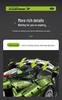 Строительные блоки Gu Li 10628 Mamba Green Koenigsegg Sports Car, совместимые с Lego