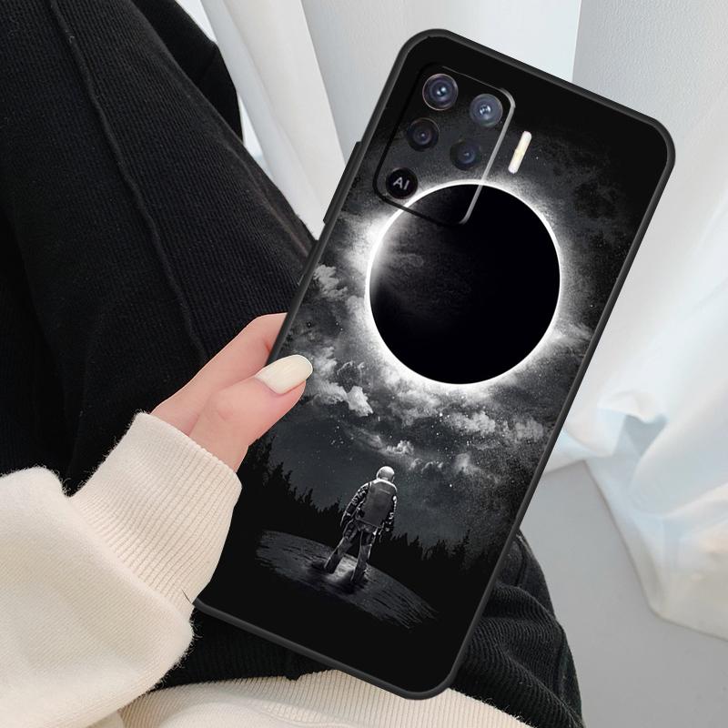 Astronaut Star Space Case For Oppo A17 A57 A77 A40 A78 A54 A74 A94 A76 A16 A96 A18 A60 A80 A38 A58 A98 A15 A5 Pro