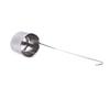 2pcs Long Handle Wine Ladle Flat Bottom Stainless Steel Dipper Measuring Spoon  For Kitchen