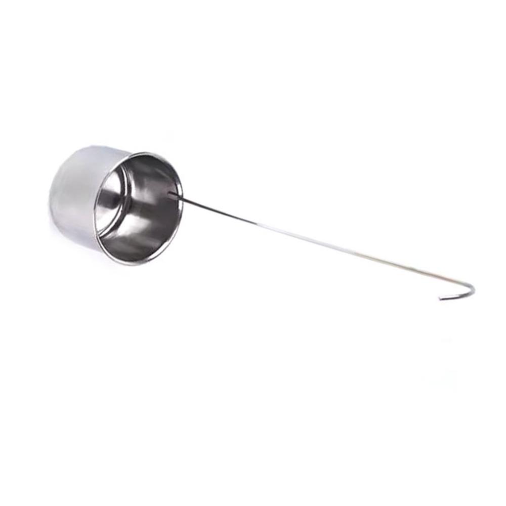2pcs Long Handle Wine Ladle Flat Bottom Stainless Steel Dipper Measuring Spoon For Kitchen