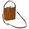 Tory Burch T Monogram Leather Top Handle Bucket Bag With Detachable Adjustable Shoulder Strap Drawstring Closure Logo Details 178210-200