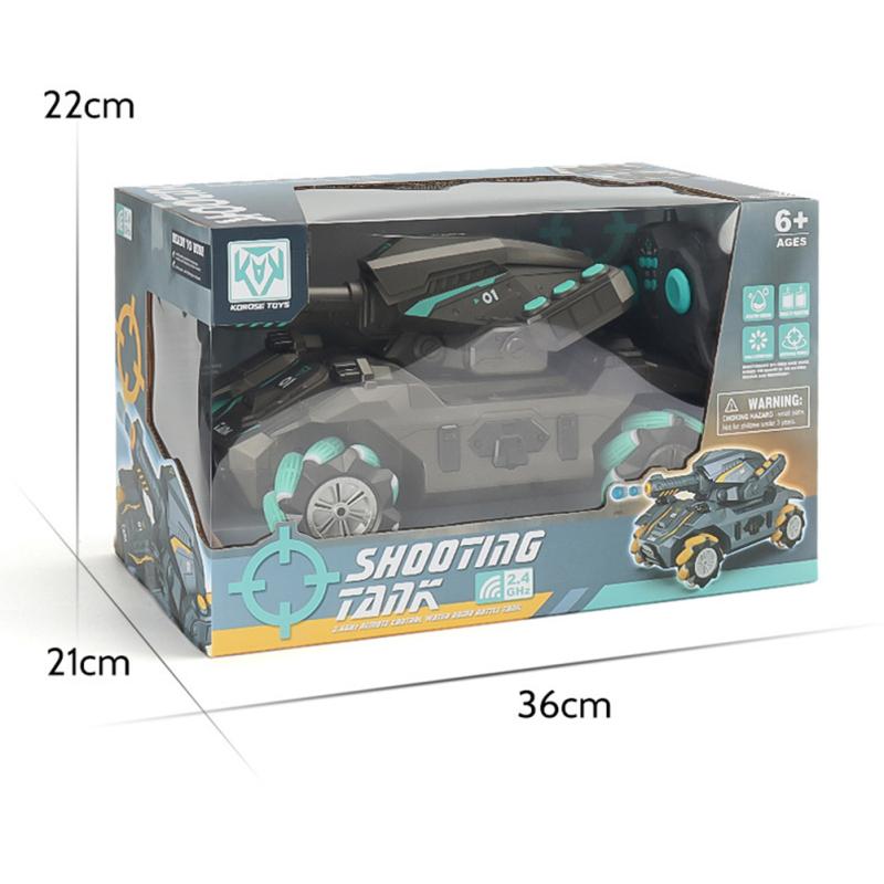 2,4 г Дистанционное управление танк-автомобиль с датчиком жестов, вращение на 360 градусов, дрейф, водяная бомба, игрушечный автомобиль-цистерна для