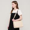 Square Leather Cross Bag (ivory), RD24D233300000026562