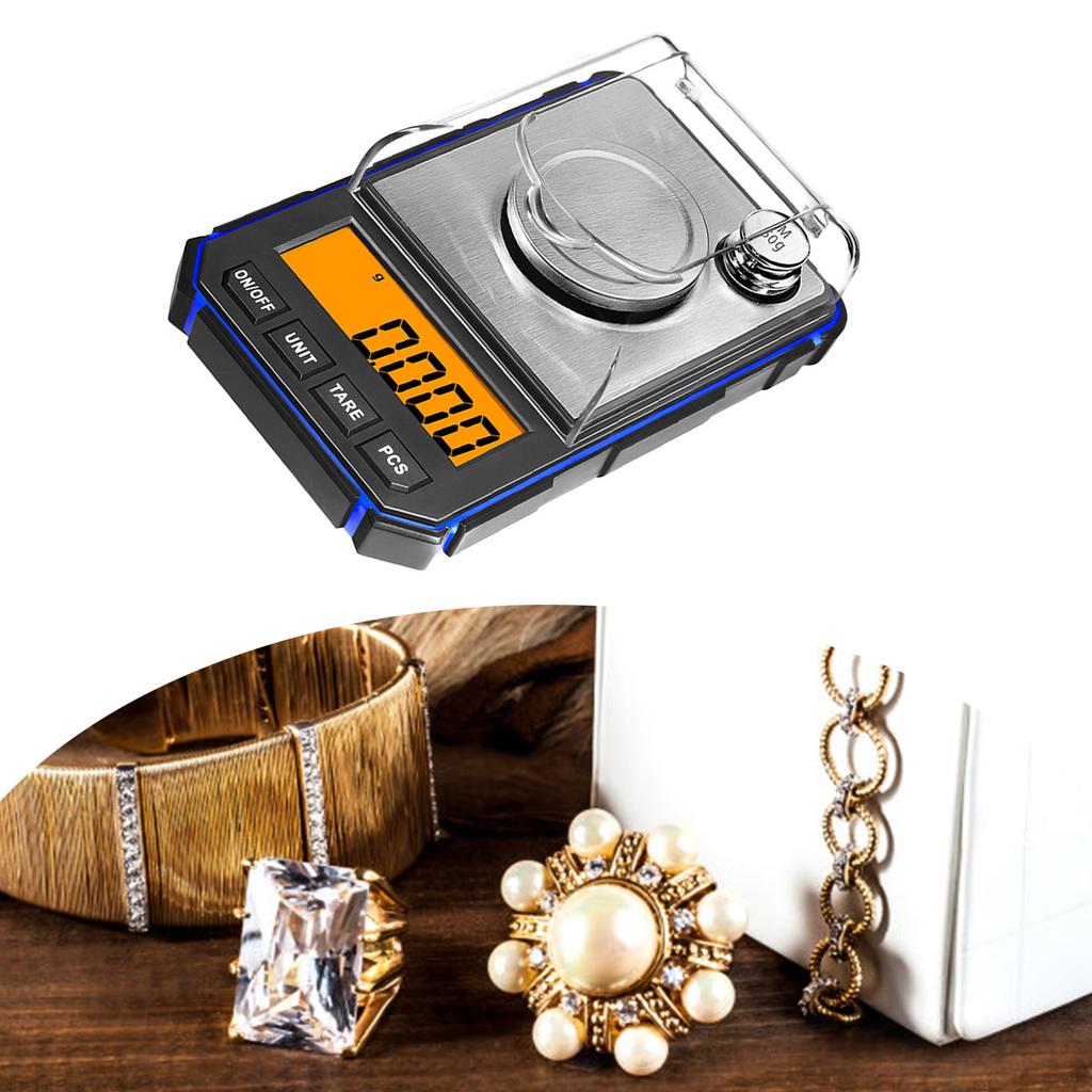 Portable Digital Pocket Scales 50g 0.001g for Gold Jewelry Grams Balance Weight Car Key Pocket Electronic Scales