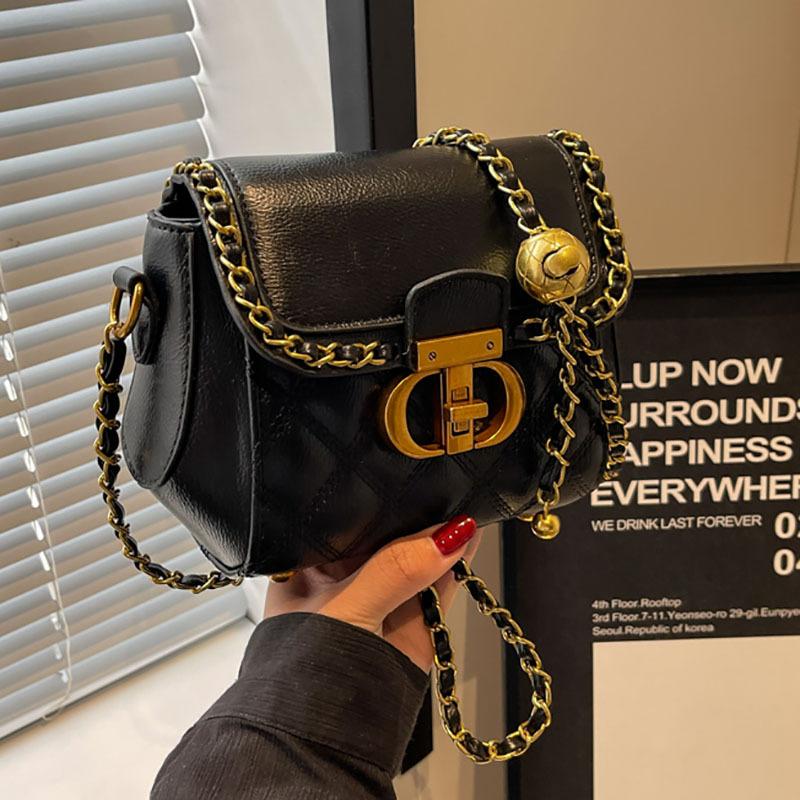 Bag Women's New Fashion Square Bag Niche Versatile Shoulder Messenger Bag