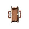 Coach Поле 30 Классическая сумка-тоут с принтом лошади и кареты Color Block Женские сумки-тоут Темно-коричневый Белый C8458-B4TXN