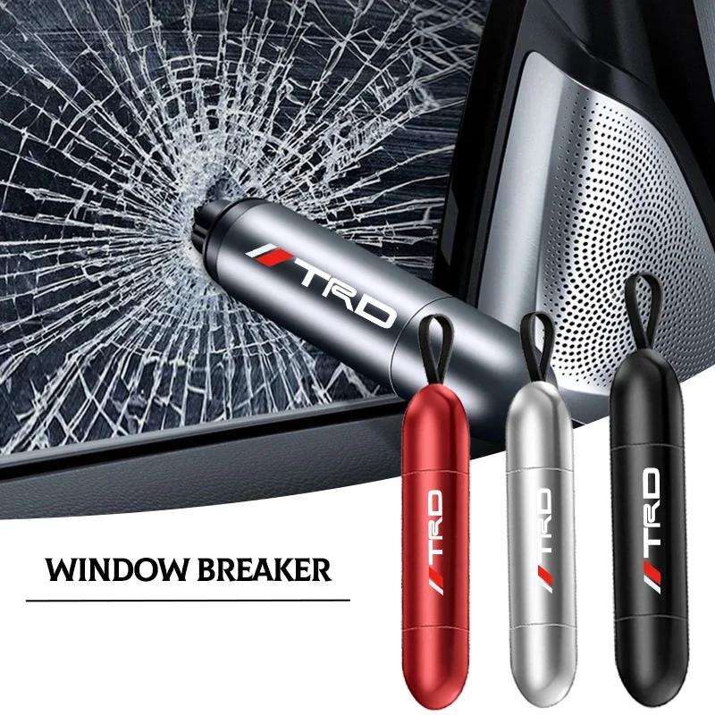 Car Safety Hammer Emergency Window Breaker Seat Belt Cutting Machine For TRD Toyota Corolla Rav4 Auris Camry Yaris CHR