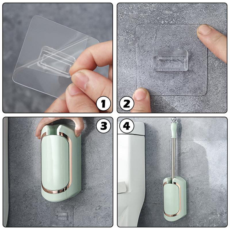 Роскошная щетка для чистки туалета с основанием для слива, настенная длинная ручка, чистящие принадлежности, набор принадлежностей для ванной комнаты и туалета