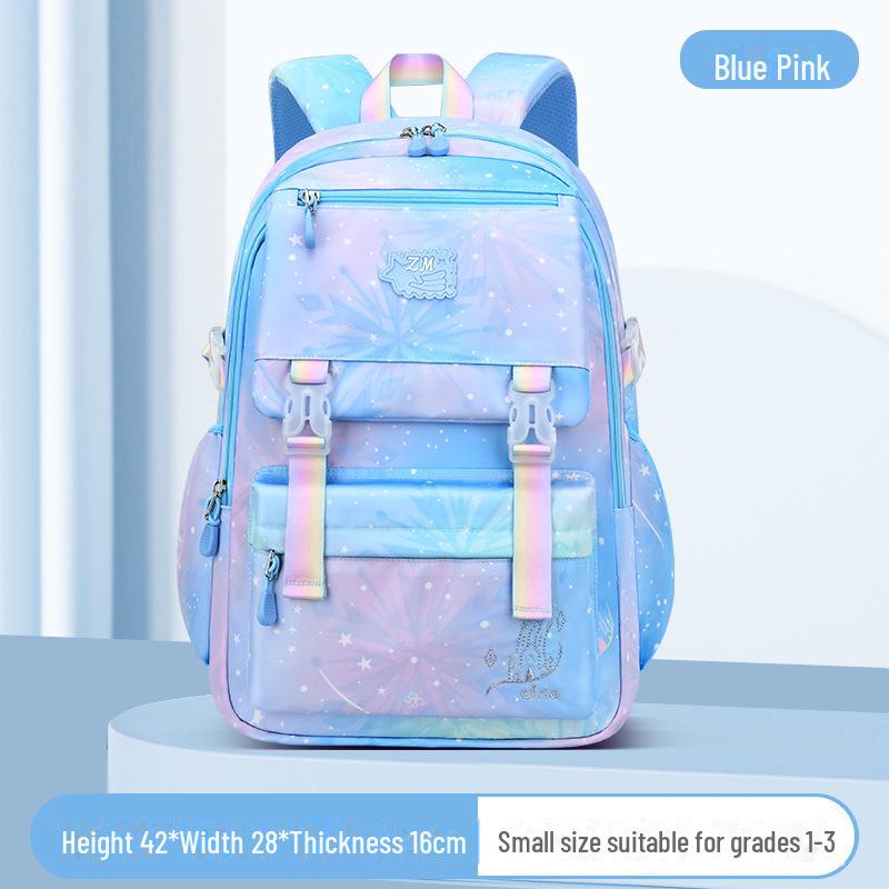 Новый рюкзак Sesame Gradient для девочек, легкий, идеально подходит для 1-6 классов