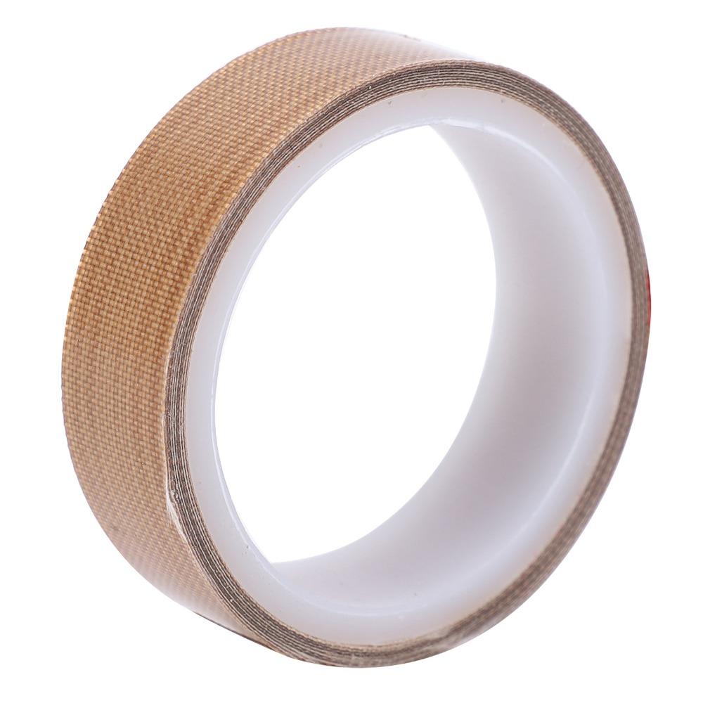 Стеклоткань с покрытием PTFE, лента PTFE 2 дюйма x 33 фута x 0,18 мм, 1 дюйм x 33 фута x 0,18 мм, высокотемпературная лента, коричневый силиконовый клей